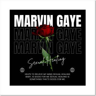 Marvin Gaye // Flower Posters and Art